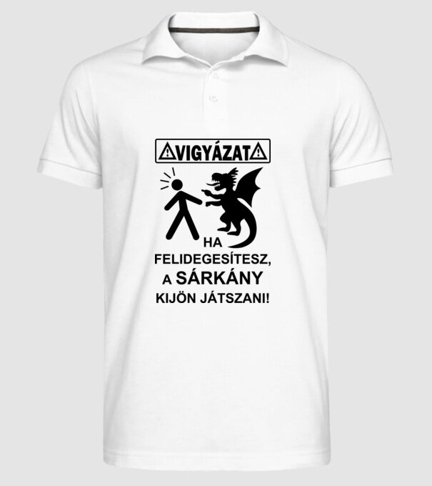  minta fehér pólón