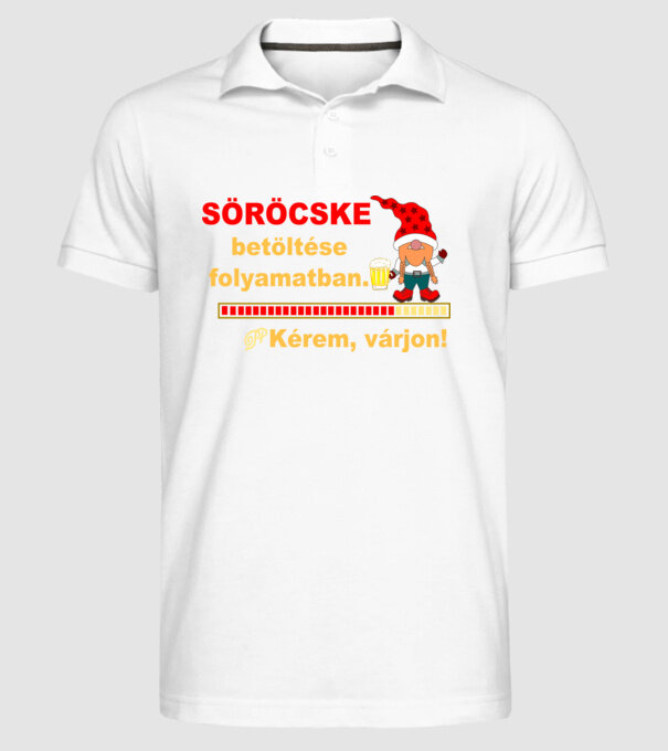  minta fehér pólón