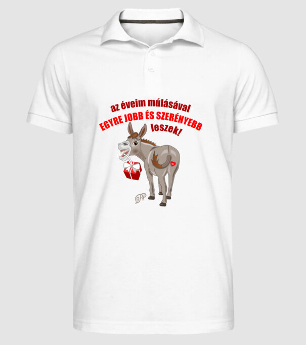  minta fehér pólón