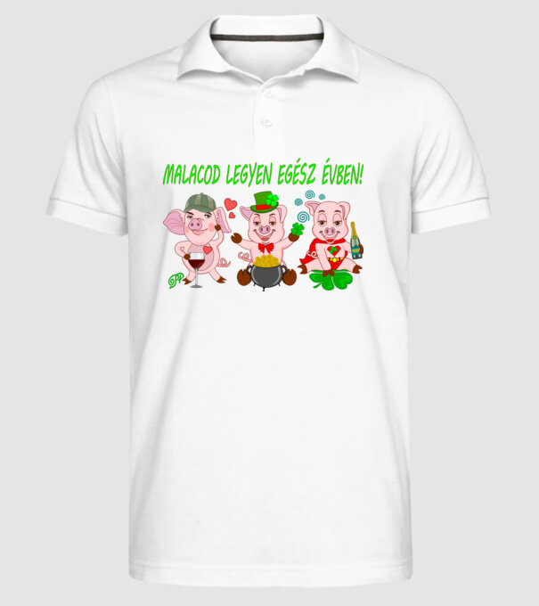  minta fehér pólón
