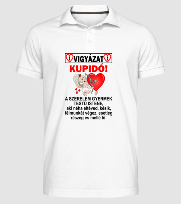  minta fehér pólón