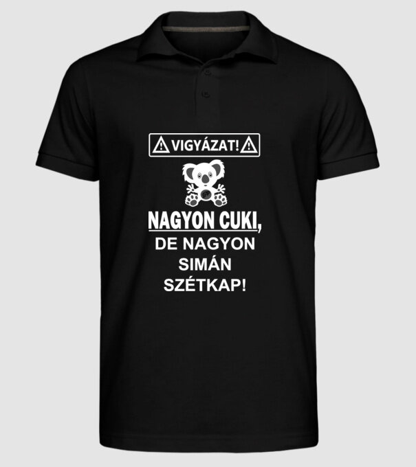  minta fekete pólón