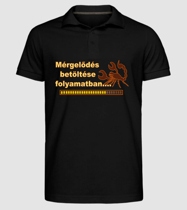  minta fekete pólón