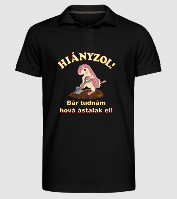  minta fekete pólón