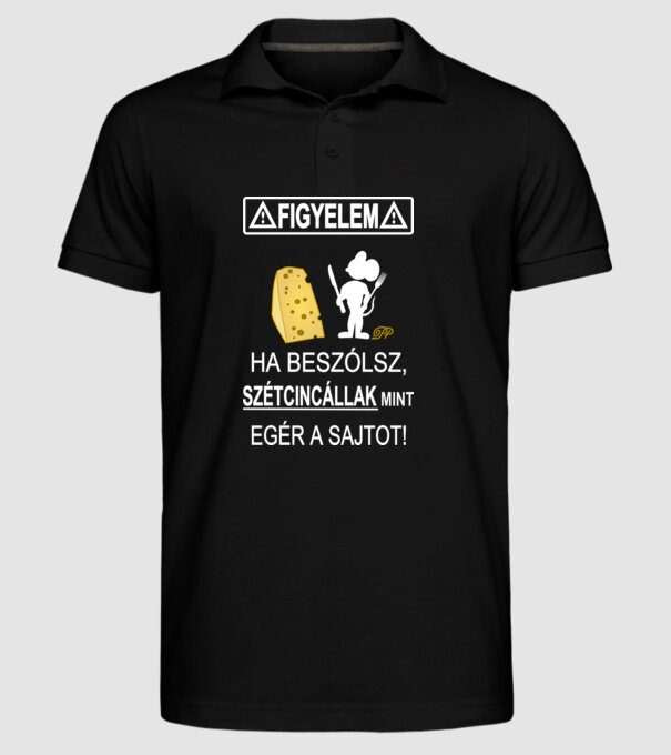  minta fekete pólón