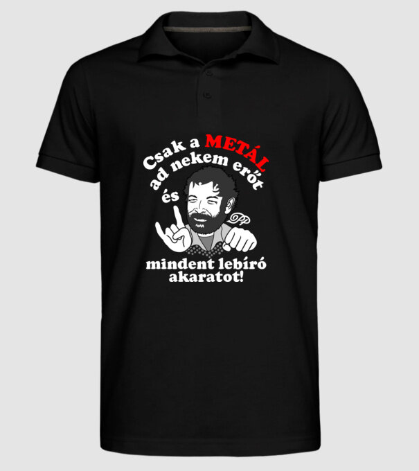  minta fekete pólón
