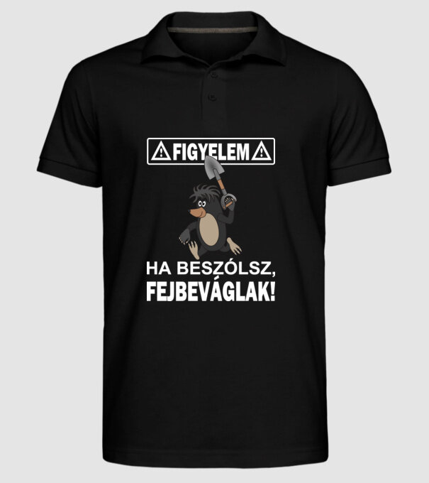  minta fekete pólón
