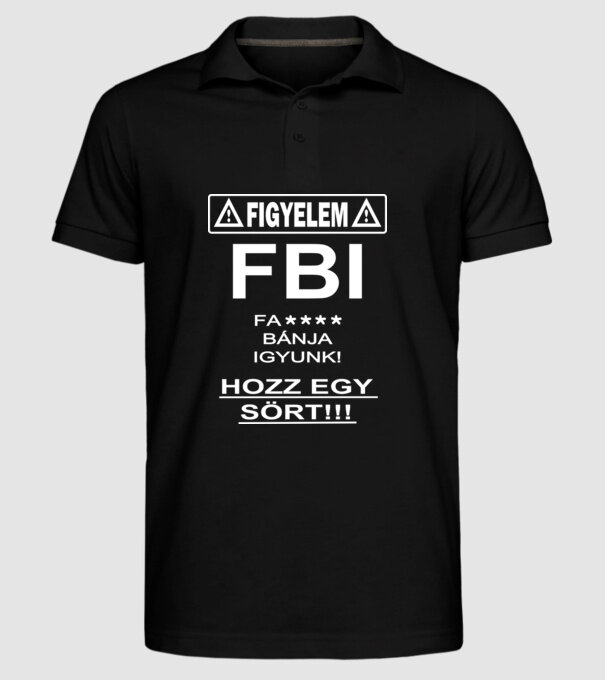  minta fekete pólón