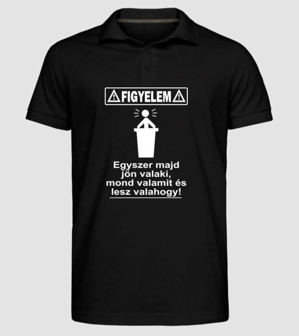  minta fekete pólón
