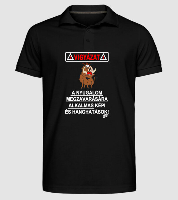  minta fekete pólón