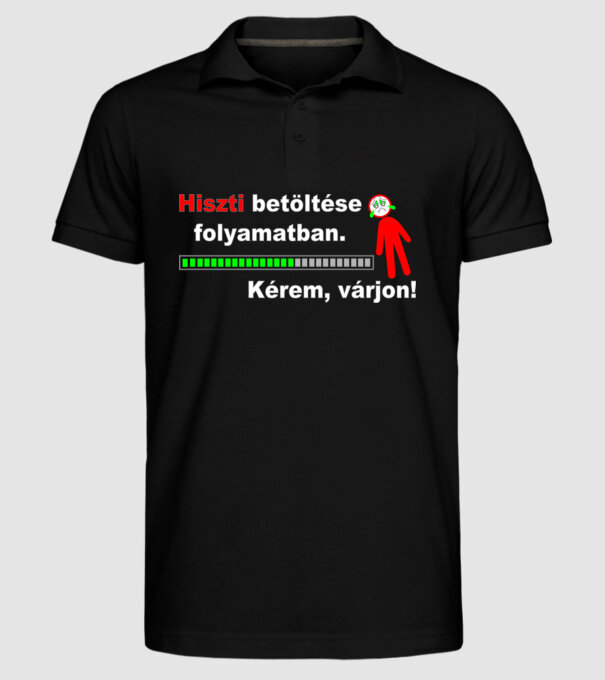  minta fekete pólón