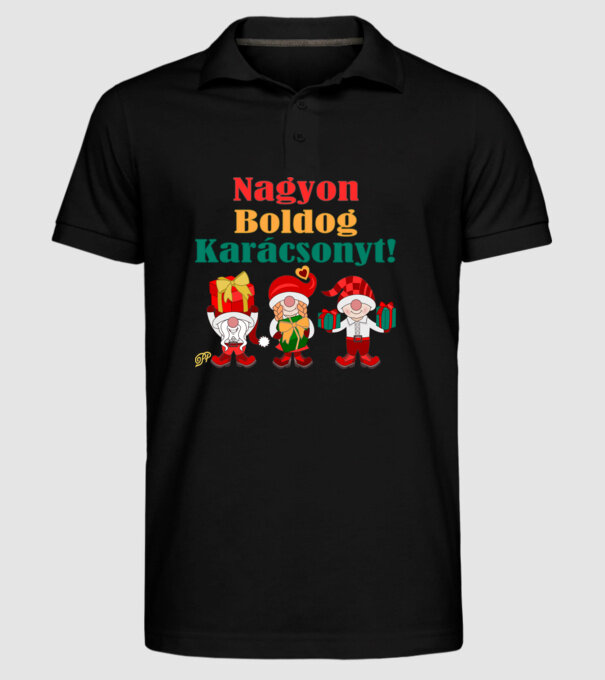 minta fekete pólón