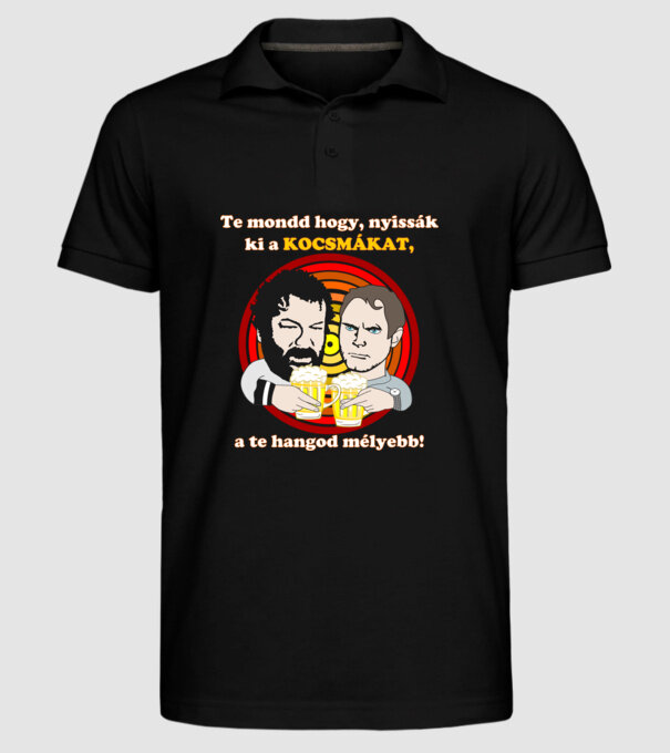  minta fekete pólón