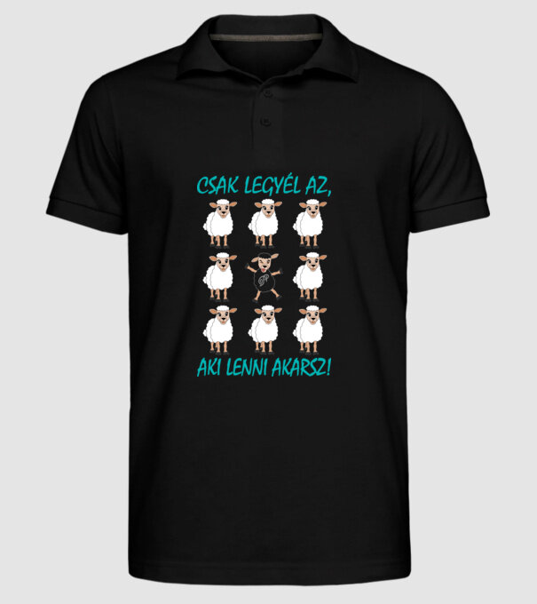  minta fekete pólón