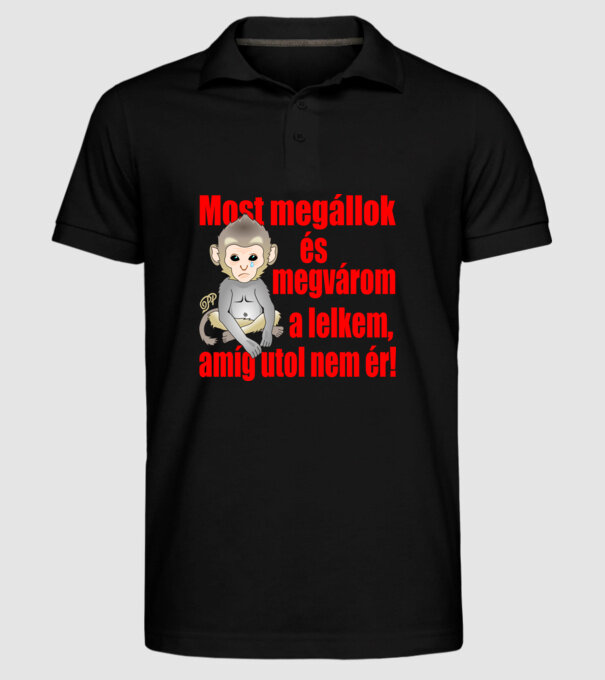  minta fekete pólón