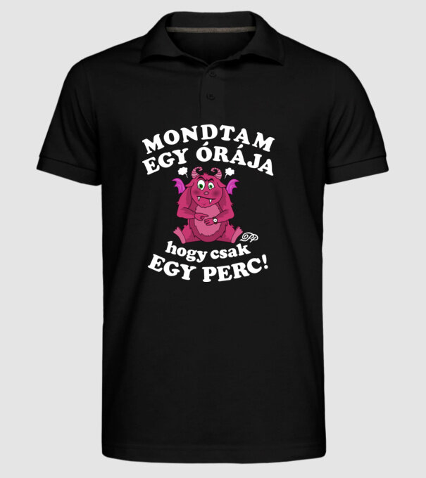  minta fekete pólón