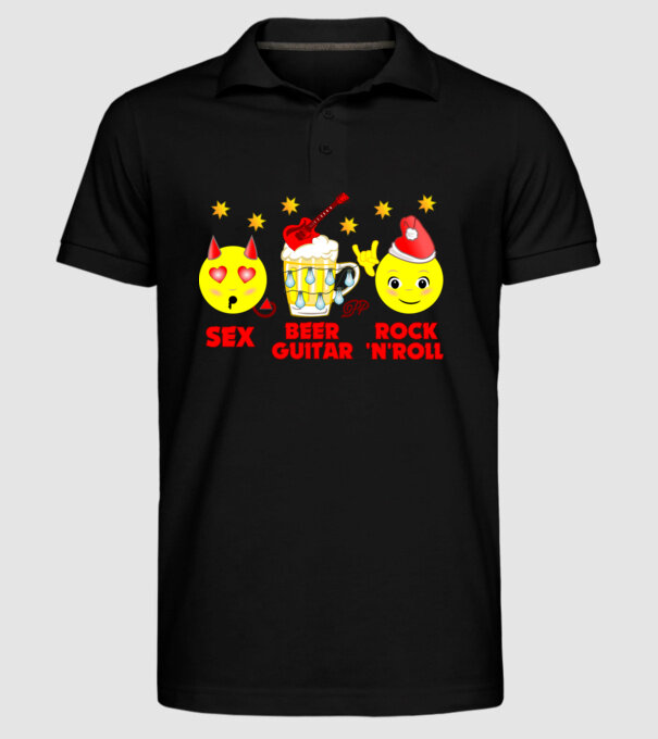  minta fekete pólón