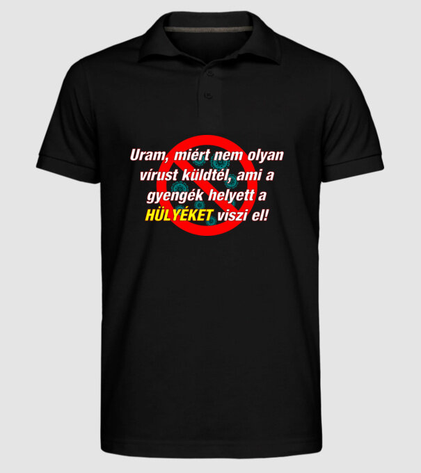  minta fekete pólón