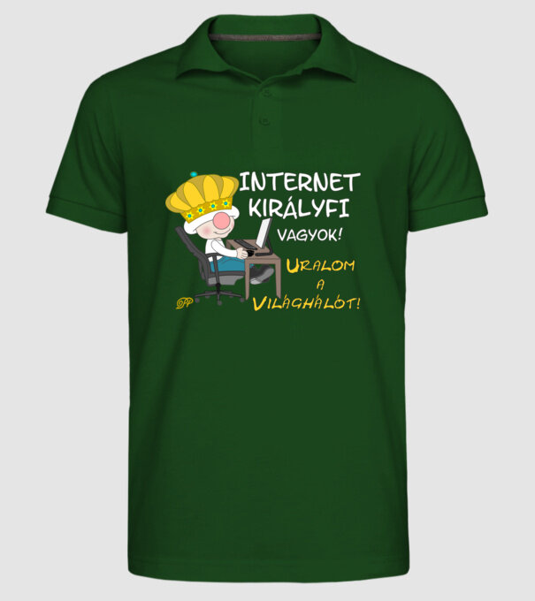  minta sötétzöld pólón