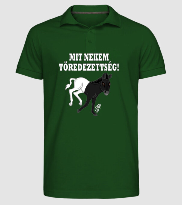  minta sötétzöld pólón