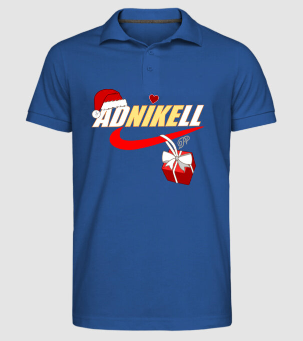  minta királykék pólón