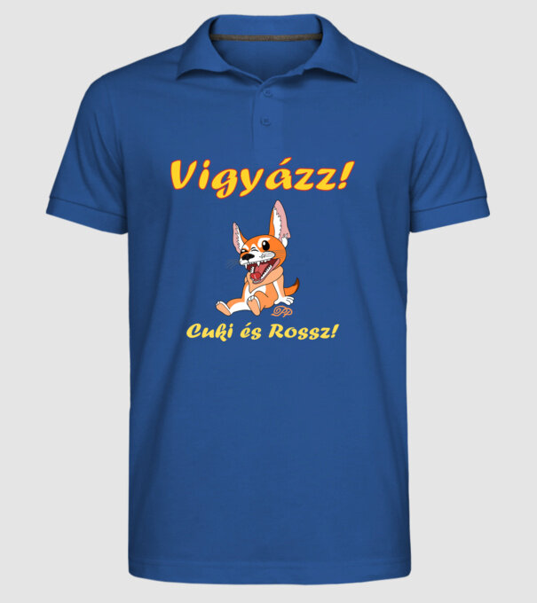  minta királykék pólón
