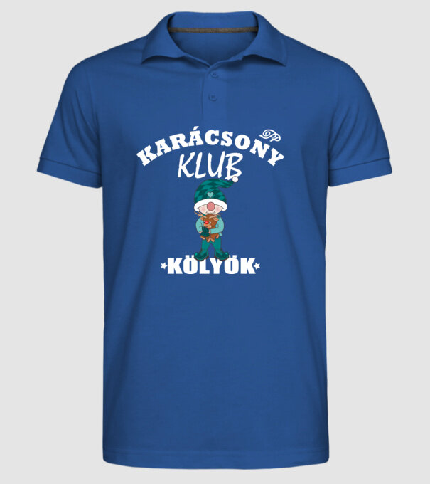  minta királykék pólón