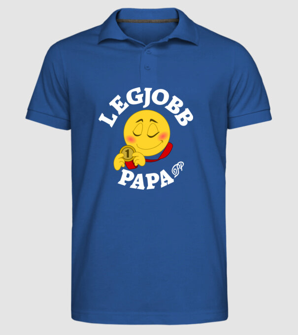  minta királykék pólón