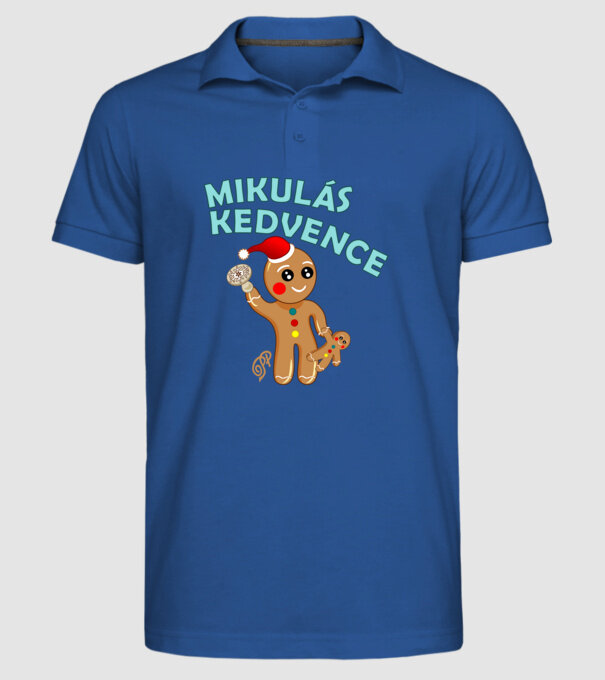  minta királykék pólón