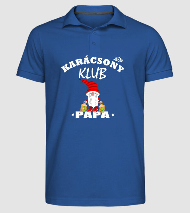  minta királykék pólón