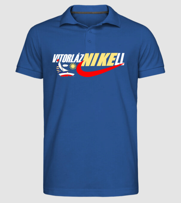  minta királykék pólón