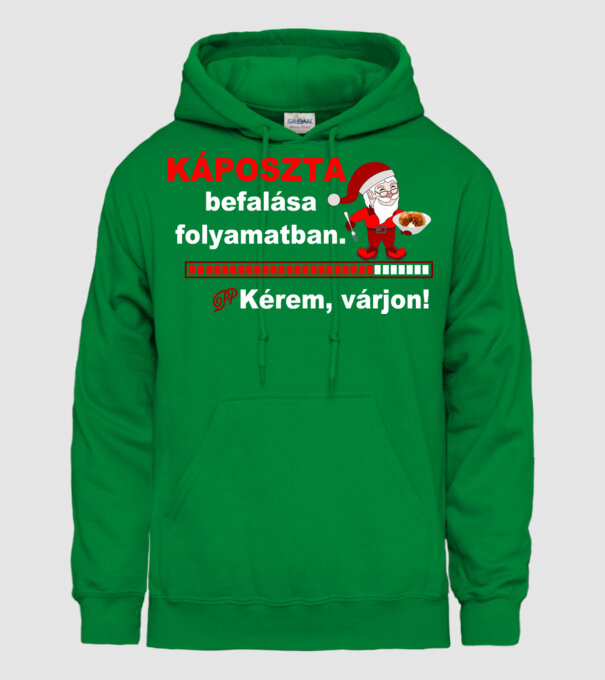  minta zöld pólón