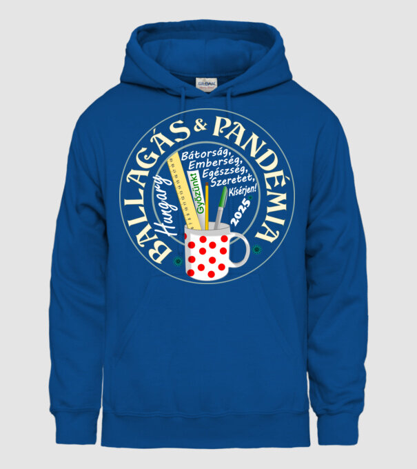  minta királykék pólón