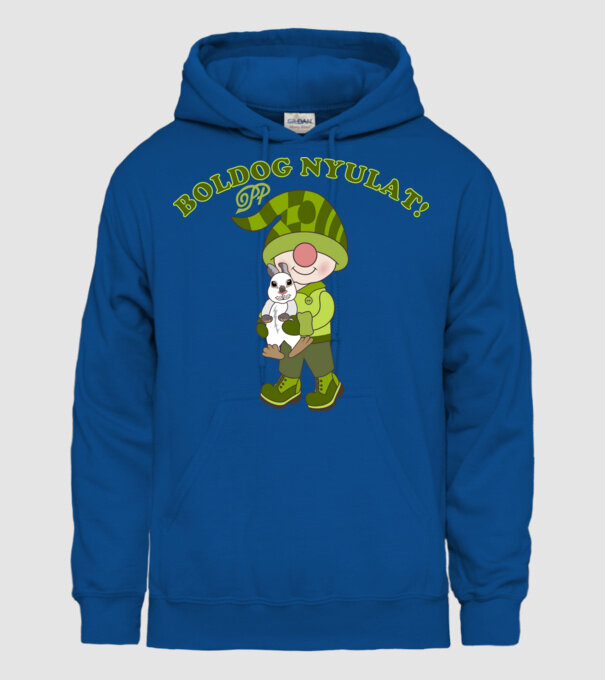  minta királykék pólón