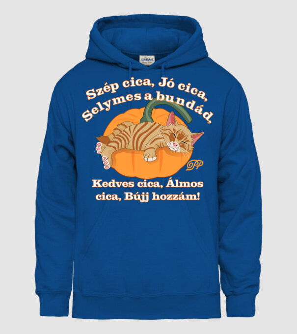  minta királykék pólón