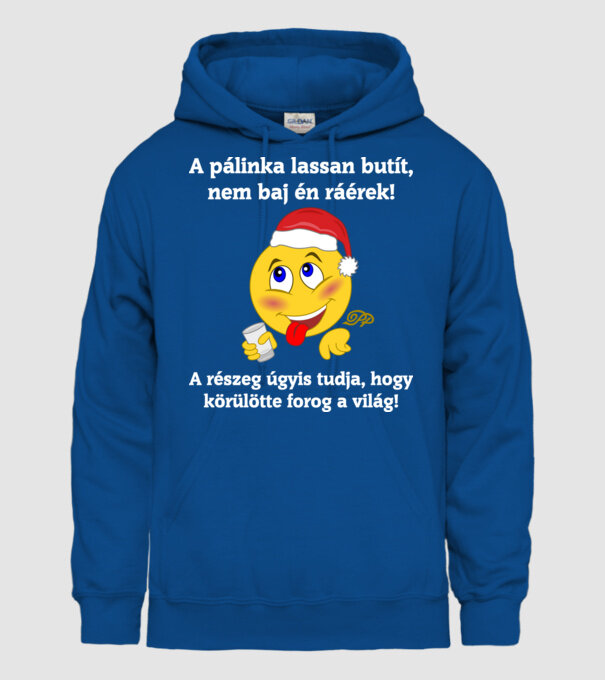  minta királykék pólón