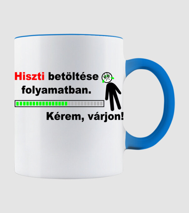  minta világoskék pólón