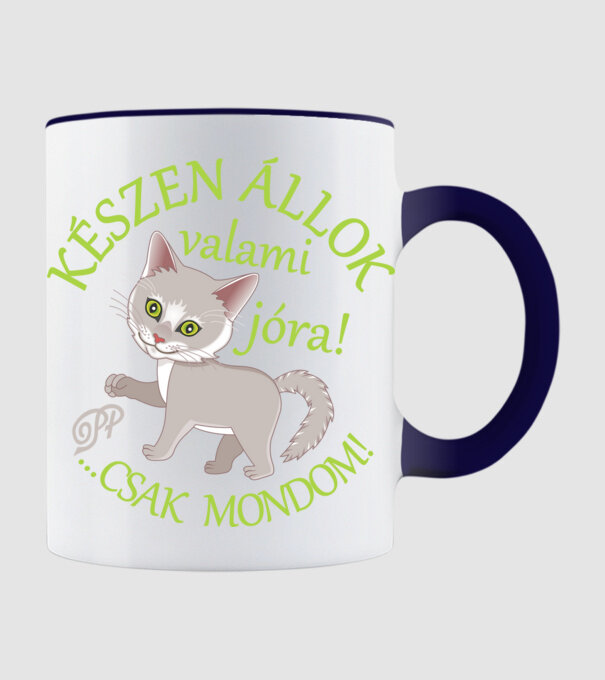  minta sötétkék pólón