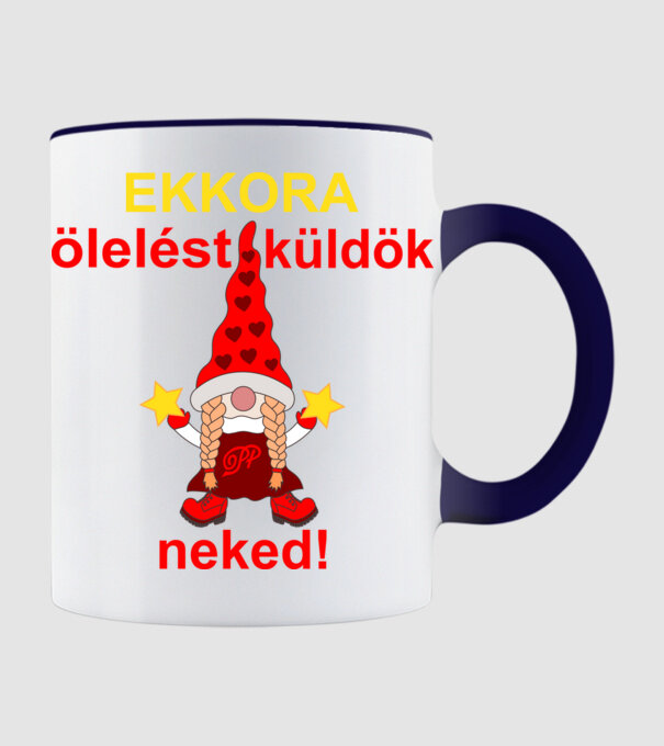  minta sötétkék pólón