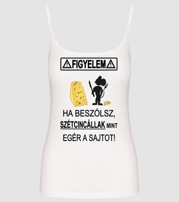  minta fehér pólón