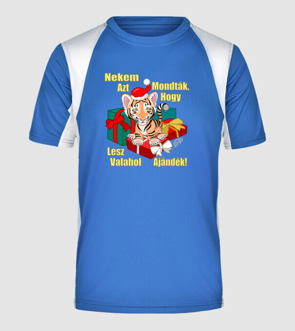  minta királykék pólón