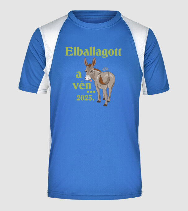  minta királykék pólón