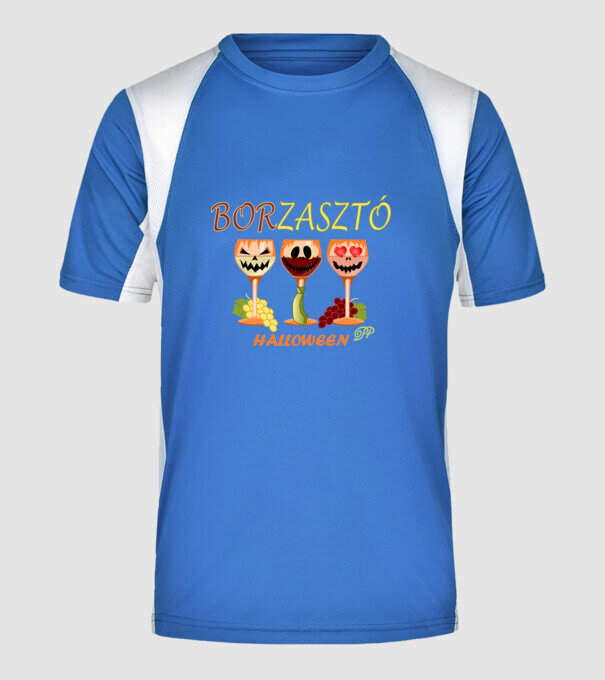  minta királykék pólón