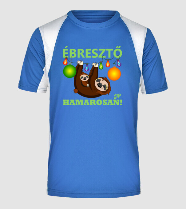  minta királykék pólón