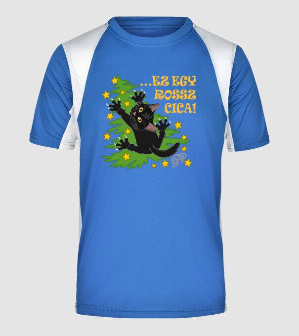  minta királykék pólón