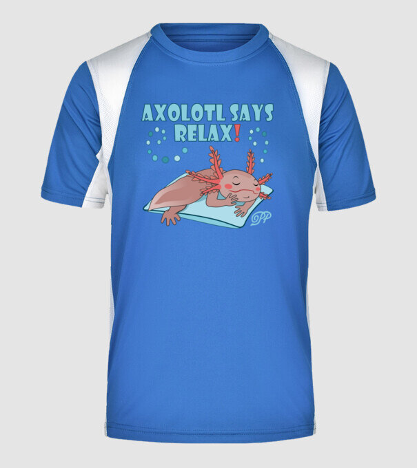  minta királykék pólón
