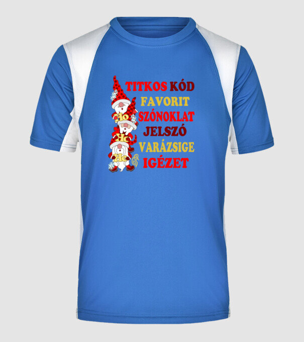  minta királykék pólón