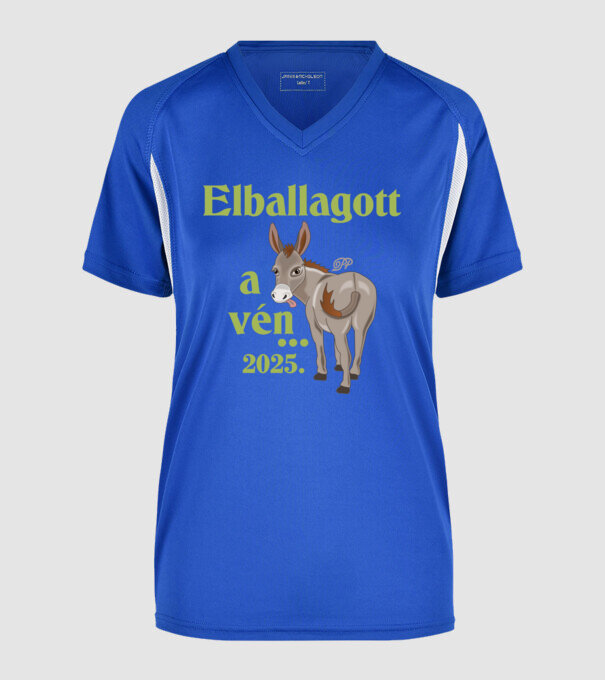  minta királykék pólón