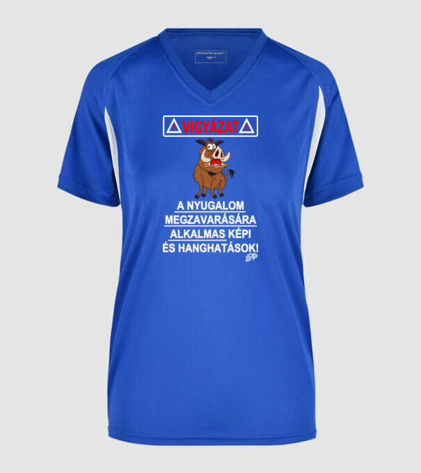  minta királykék pólón