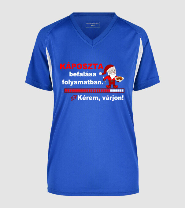  minta királykék pólón